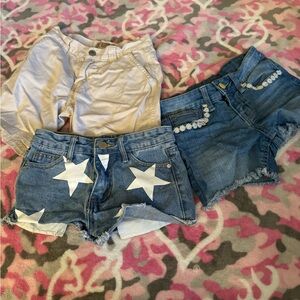 3 JEAN SHORTS LOT KHAKI SHORTS